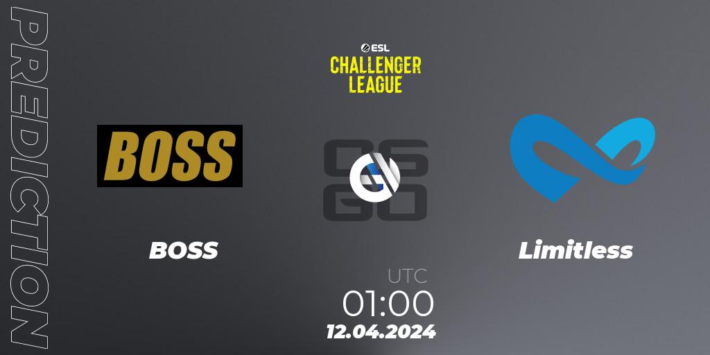 BOSS - Limitless: Maç tahminleri. 12.04.24, CS2 (CS:GO), ESL Challenger League Season 47: North America