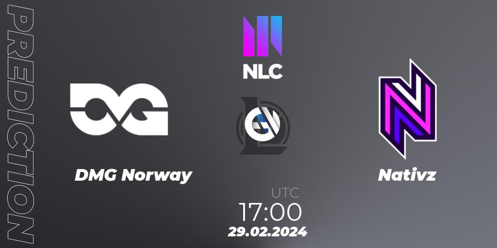 DMG Norway - Nativz: Maç tahminleri. 29.02.24, LoL, NLC 1st Division Spring 2024