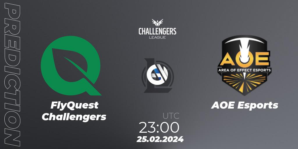 FlyQuest Challengers - AOE Esports: Maç tahminleri. 25.02.24, LoL, NACL 2024 Spring - Group Stage