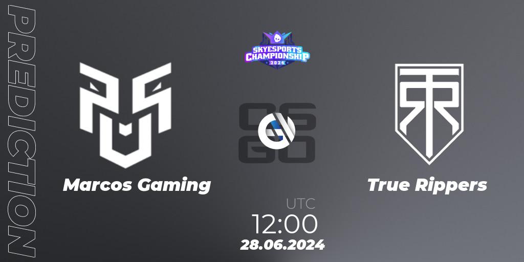 Marcos Gaming - True Rippers: Maç tahminleri. 28.06.2024 at 12:20, Counter-Strike (CS2), Skyesports Championship 2024: Indian Qualifier