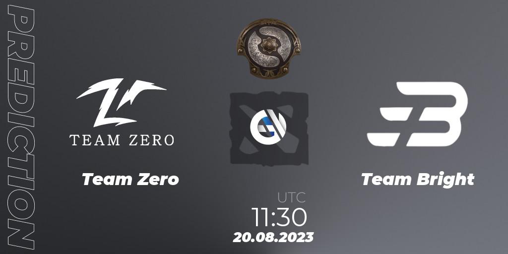 Team Zero - Team Bright: Maç tahminleri. 20.08.2023 at 11:50, Dota 2, The International 2023 - China Qualifier
