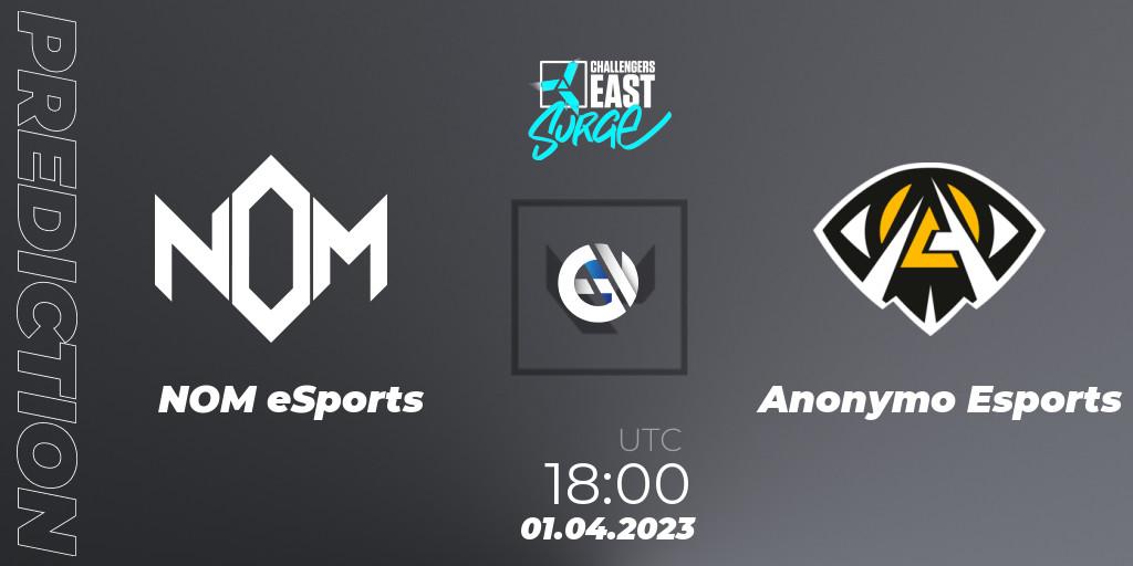 NOM eSports - Anonymo Esports: Maç tahminleri. 01.04.23, VALORANT, VALORANT Challengers 2023 East: Surge Split 2