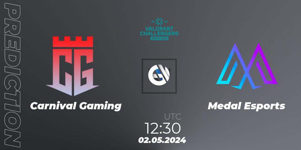 Carnival Gaming - Medal Esports: Maç tahminleri. 02.05.2024 at 12:30, VALORANT, VALORANT Challengers 2024 South Asia: Split 1 - Cup 2