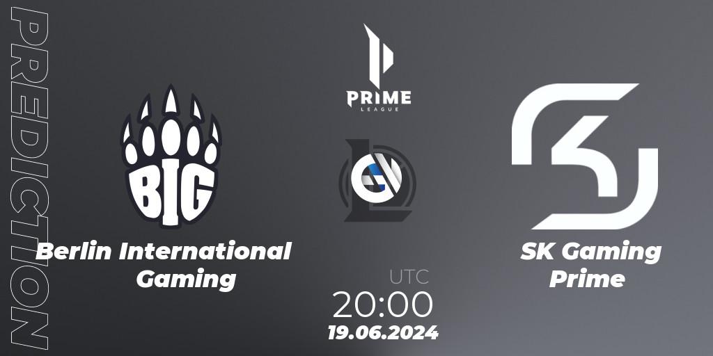 Berlin International Gaming - SK Gaming Prime: Maç tahminleri. 19.06.2024 at 20:00, LoL, Prime League Summer 2024