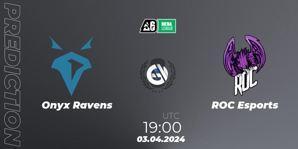 Onyx Ravens - ROC Esports: Maç tahminleri. 03.04.2024 at 19:00, Rainbow Six, MENA League 2024 - Stage 1