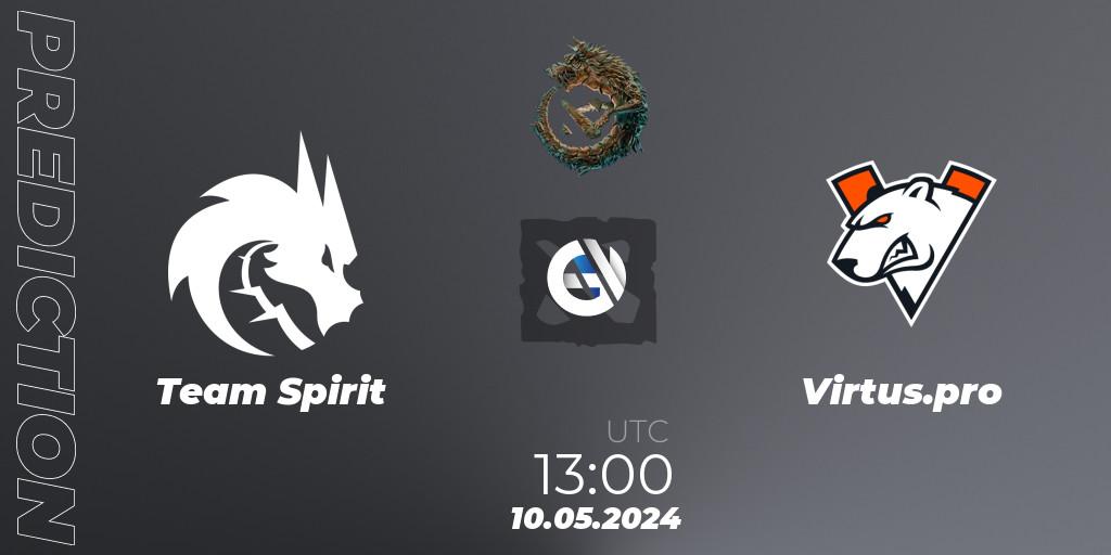Team Spirit - Virtus.pro: Maç tahminleri. 10.05.24, Dota 2, PGL Wallachia Season 1 - Group Stage