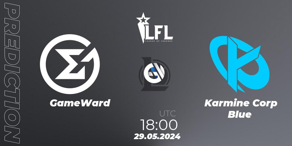 GameWard - Karmine Corp Blue: Maç tahminleri. 29.05.2024 at 18:00, LoL, LFL Summer 2024