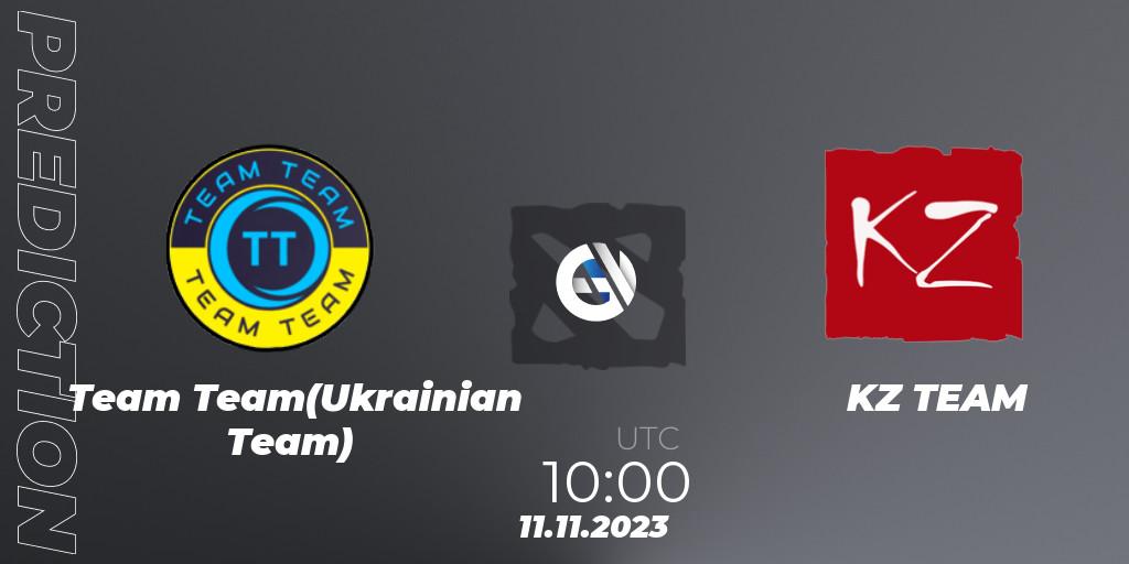 Team Team(Ukrainian Team) - KZ TEAM: Maç tahminleri. 26.11.23, Dota 2, European Pro League Season 14
