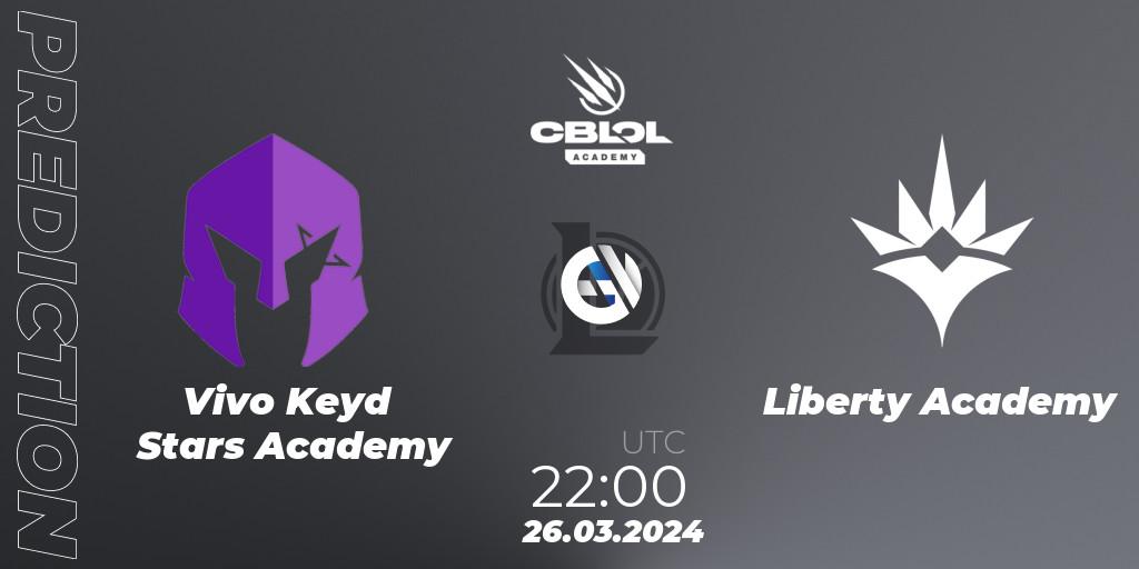 Vivo Keyd Stars Academy - Liberty Academy: Maç tahminleri. 26.03.24, LoL, CBLOL Academy Split 1 2024