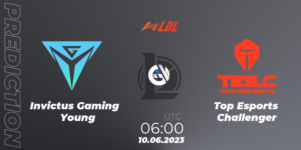Invictus Gaming Young - Top Esports Challenger: Maç tahminleri. 10.06.23, LoL, LDL 2023 - Regular Season - Stage 2 Playoffs
