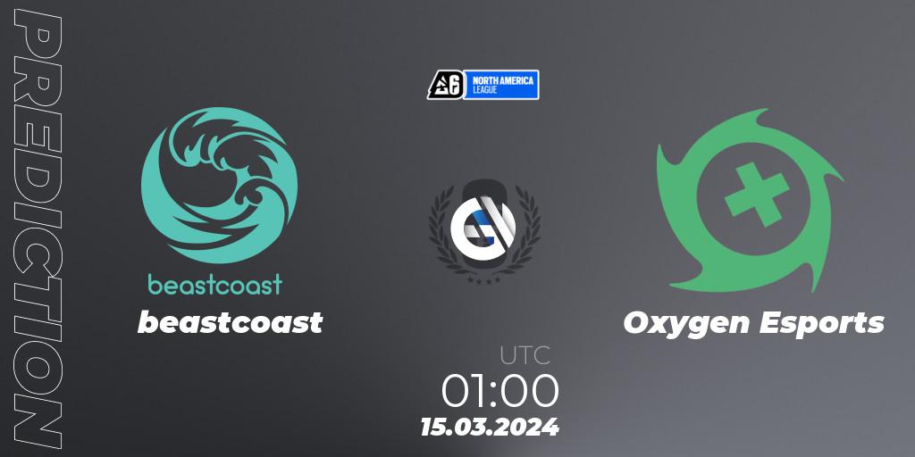 beastcoast - Oxygen Esports: Maç tahminleri. 22.03.24, Rainbow Six, North America League 2024 - Stage 1