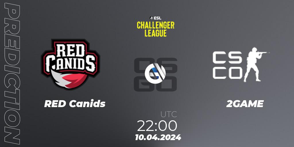 RED Canids - 2GAME: Maç tahminleri. 10.04.24, CS2 (CS:GO), ESL Challenger League Season 47: South America