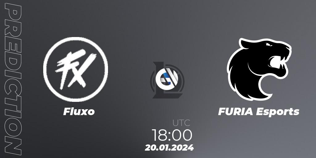 Fluxo - FURIA Esports: Maç tahminleri. 20.01.24, LoL, CBLOL Split 1 2024 - Group Stage