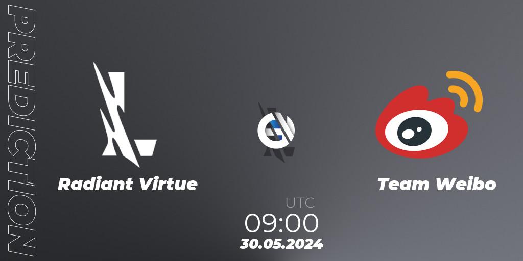 Radiant Virtue - Team Weibo: Maç tahminleri. 30.05.2024 at 09:00, Wild Rift, Wild Rift Super League Summer 2024 - 5v5 Tournament Group Stage
