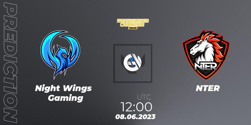 Night Wings Gaming - NTER: Maç tahminleri. 08.06.23, VALORANT, VALORANT Champions Tour 2023: China Preliminaries