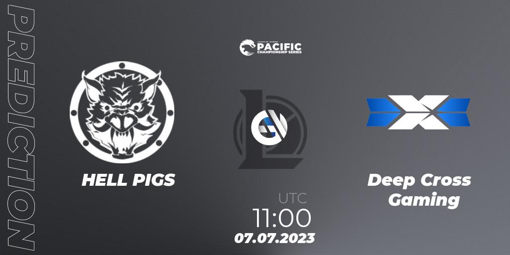 HELL PIGS - Deep Cross Gaming: Maç tahminleri. 07.07.2023 at 11:00, LoL, PACIFIC Championship series Group Stage