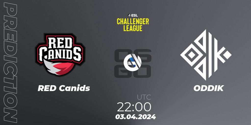 RED Canids - ODDIK: Maç tahminleri. 03.04.24, CS2 (CS:GO), ESL Challenger League Season 47: South America