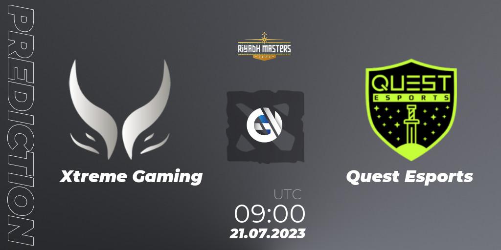 Xtreme Gaming - PSG Quest: Maç tahminleri. 21.07.2023 at 09:10, Dota 2, Riyadh Masters 2023 - Group Stage