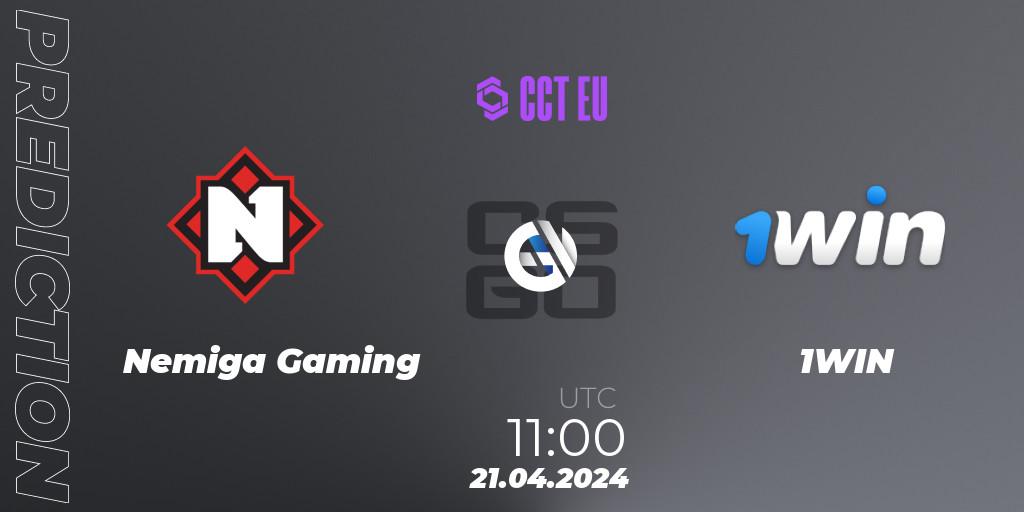 Nemiga Gaming - 1WIN: Maç tahminleri. 21.04.24, CS2 (CS:GO), CCT Season 2 Europe Series 1