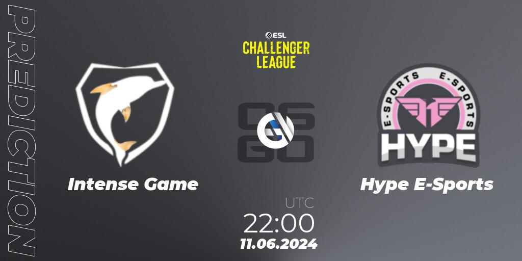 Intense Game - Hype E-Sports: Maç tahminleri. 11.06.2024 at 22:00, Counter-Strike (CS2), ESL Challenger League Season 47 Relegation: South America