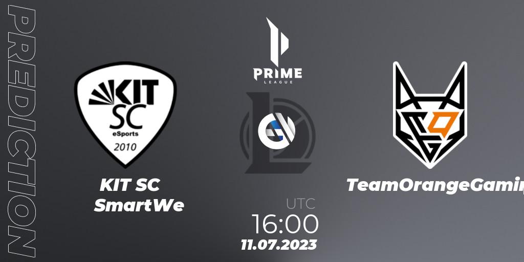KIT SC SmartWe - TeamOrangeGaming: Maç tahminleri. 11.07.23, LoL, Prime League 2nd Division Summer 2023