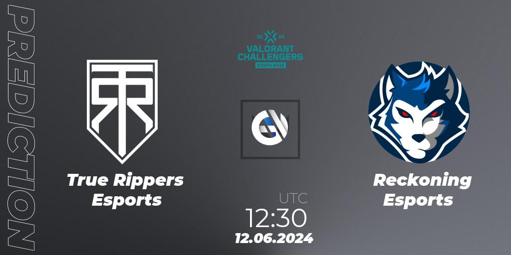 True Rippers Esports - Reckoning Esports: Maç tahminleri. 12.06.2024 at 12:30, VALORANT, VALORANT Challengers 2024: South Asia - Split 2