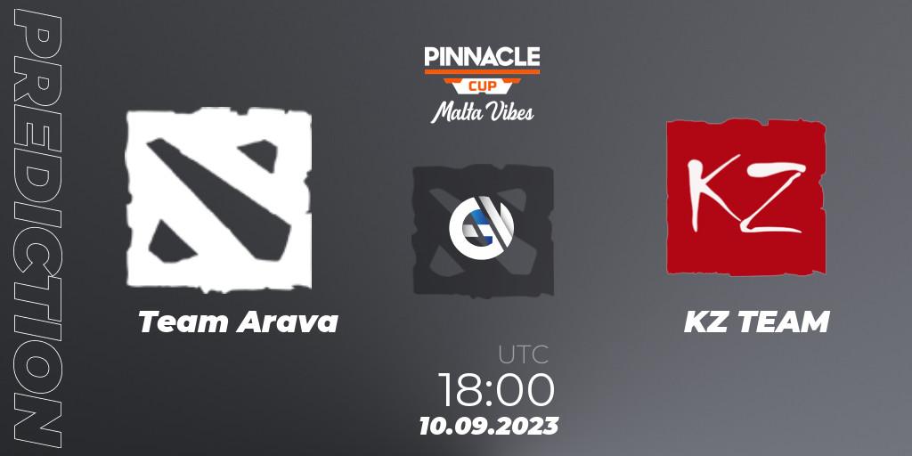 Team Arava - KZ TEAM: Maç tahminleri. 10.09.2023 at 18:01, Dota 2, Pinnacle Cup: Malta Vibes #3