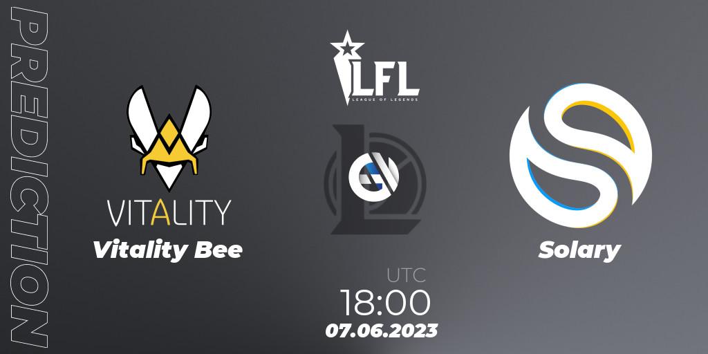 Vitality Bee - Solary: Maç tahminleri. 07.06.23, LoL, LFL Summer 2023 - Group Stage