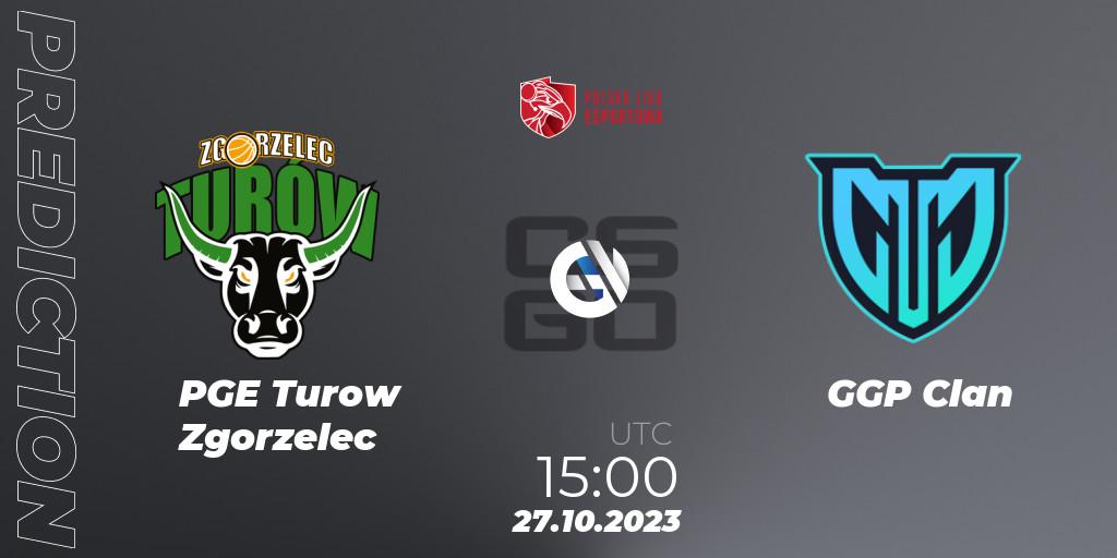 PGE Turow Zgorzelec - GGP Clan: Maç tahminleri. 27.10.2023 at 15:00, Counter-Strike (CS2), Polska Liga Esportowa 2023: Split #3