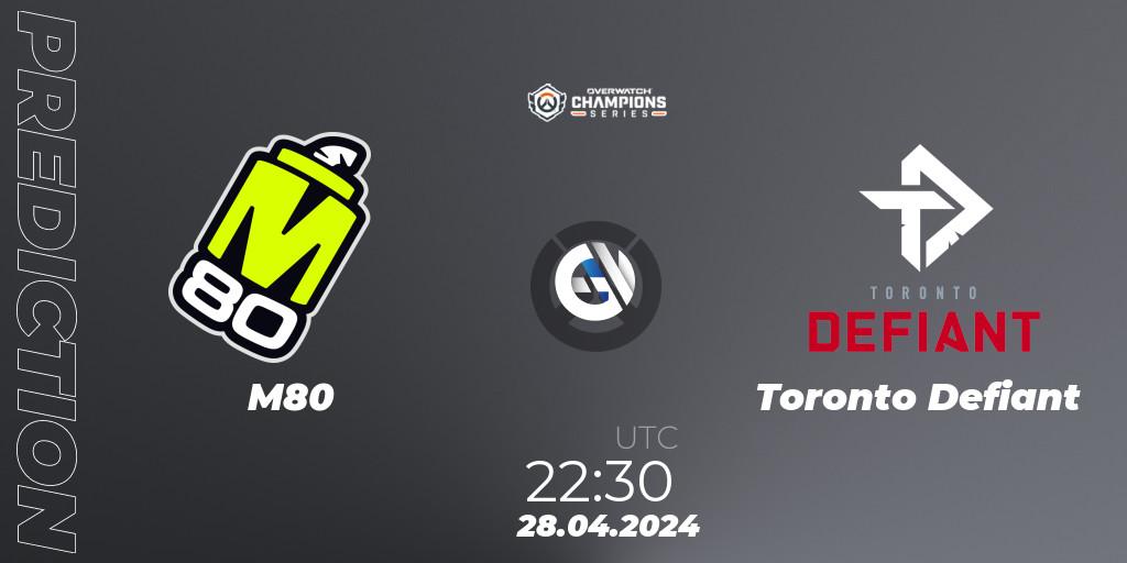 M80 - Toronto Defiant: Maç tahminleri. 28.04.2024 at 22:30, Overwatch, Overwatch Champions Series 2024 - North America Stage 2 Main Event