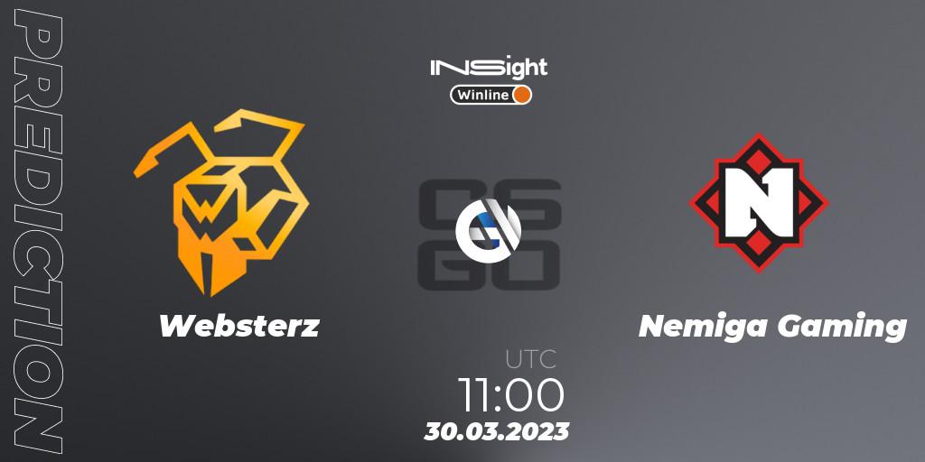 Websterz - Nemiga Gaming: Maç tahminleri. 30.03.23, CS2 (CS:GO), Winline Insight Season 3