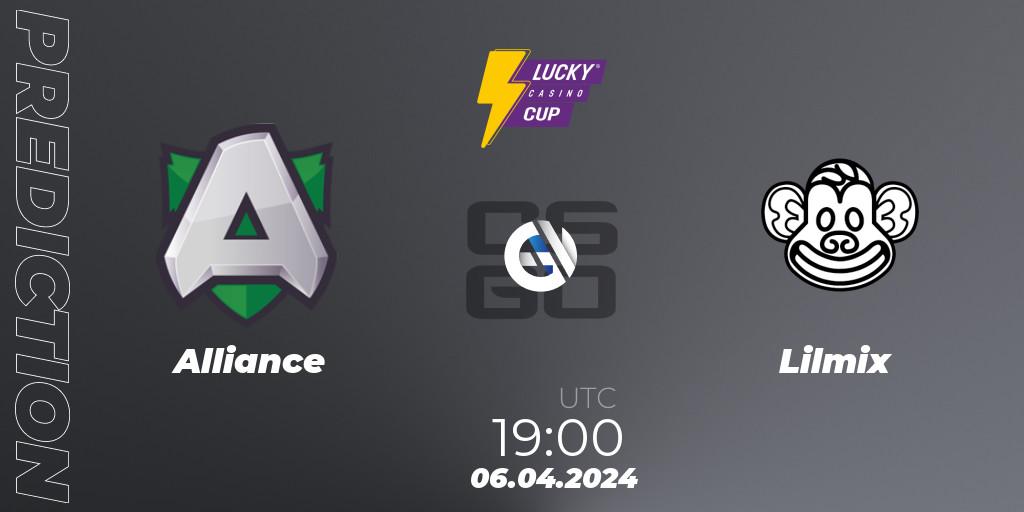 Alliance - Lilmix: Maç tahminleri. 06.04.2024 at 18:30, Counter-Strike (CS2), Esportal LuckyCasino Cup 2024