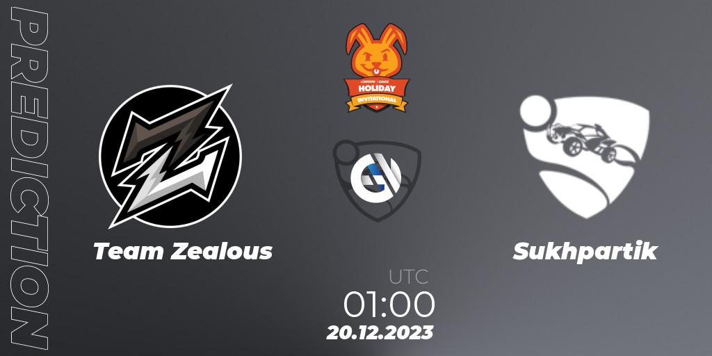 Team Zealous - Sukhpartik: Maç tahminleri. 20.12.2023 at 01:00, Rocket League, OXG Holiday Invitational