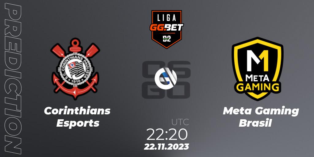 Corinthians Esports - Meta Gaming Brasil: Maç tahminleri. 22.11.2023 at 22:40, Counter-Strike (CS2), Dust2 Brasil Liga Season 2