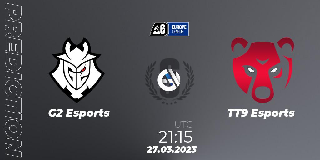G2 Esports - TT9 Esports: Maç tahminleri. 27.03.23, Rainbow Six, Europe League 2023 - Stage 1