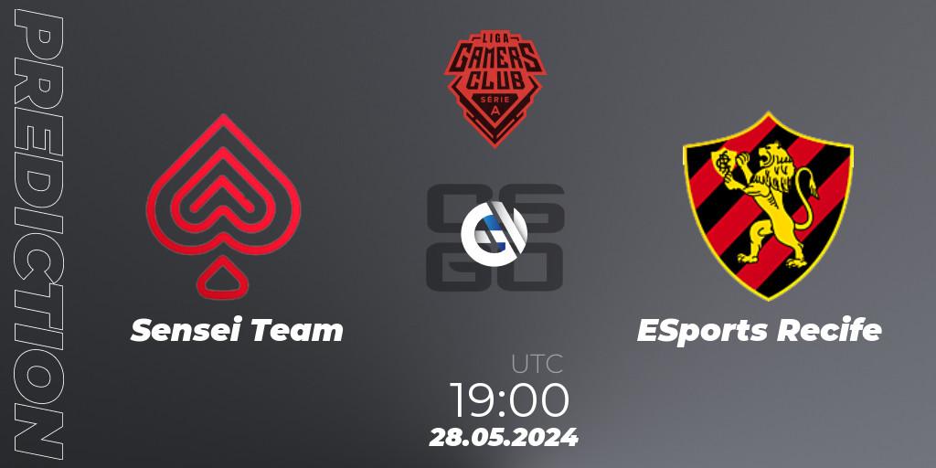 Sensei Team - ESports Recife: Maç tahminleri. 28.05.2024 at 19:00, Counter-Strike (CS2), Gamers Club Liga Série A: May 2024