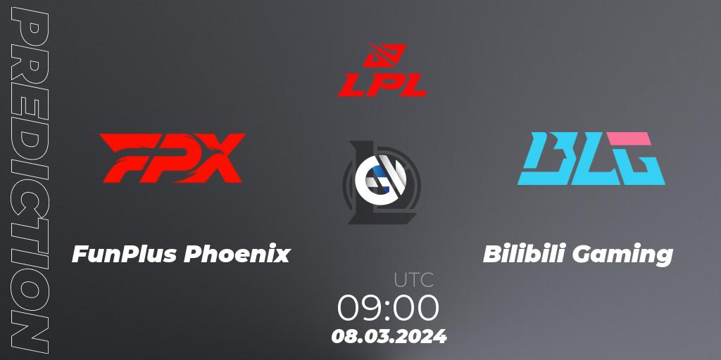 FunPlus Phoenix - Bilibili Gaming: Maç tahminleri. 08.03.24, LoL, LPL Spring 2024 - Group Stage