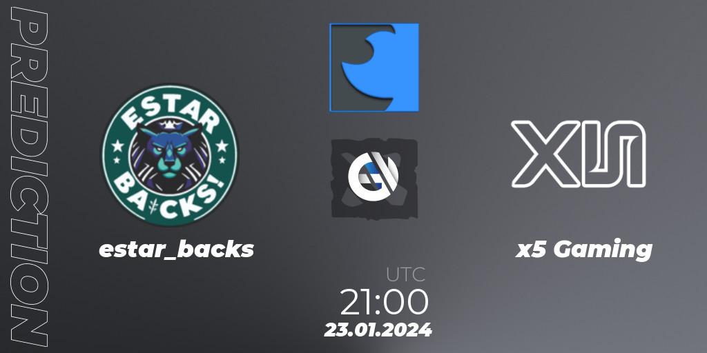 estar_backs - x5 Gaming: Maç tahminleri. 23.01.2024 at 21:29, Dota 2, FastInvitational DotaPRO Season 2