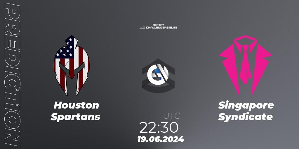 Houston Spartans - Singapore Syndicate: Maç tahminleri. 19.06.2024 at 22:30, Call of Duty, Call of Duty Challengers 2024 - Elite 3: NA