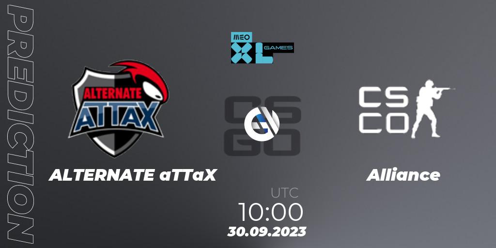 ALTERNATE aTTaX - Alliance: Maç tahminleri. 30.09.2023 at 10:00, Counter-Strike (CS2), XL Games 2023