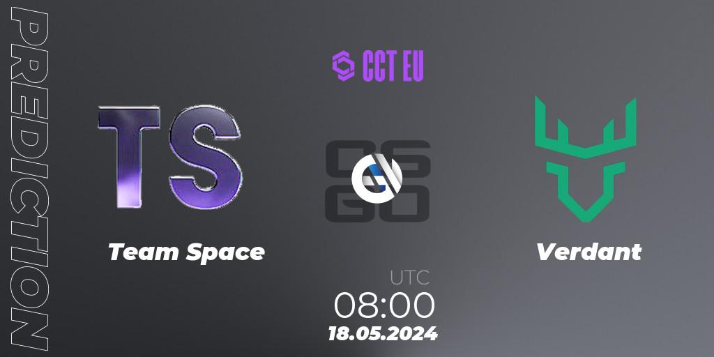 Team Space - Verdant: Maç tahminleri. 18.05.2024 at 08:00, Counter-Strike (CS2), CCT Season 2 European Series #3