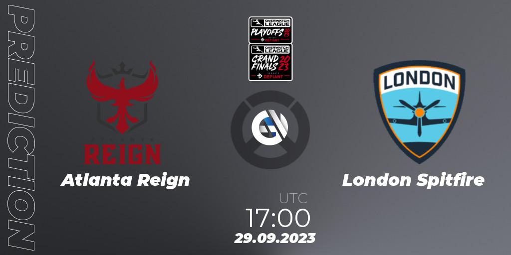 Atlanta Reign - London Spitfire: Maç tahminleri. 29.09.23, Overwatch, Overwatch League 2023 - Playoffs