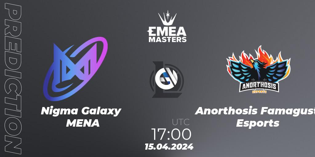 Nigma Galaxy MENA - Anorthosis Famagusta Esports: Maç tahminleri. 15.04.24, LoL, EMEA Masters Spring 2024 - Play-In