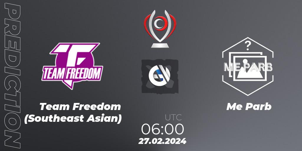 Team Freedom (Southeast Asian) - Me Parb: Maç tahminleri. 27.02.2024 at 06:13, Dota 2, Opus League