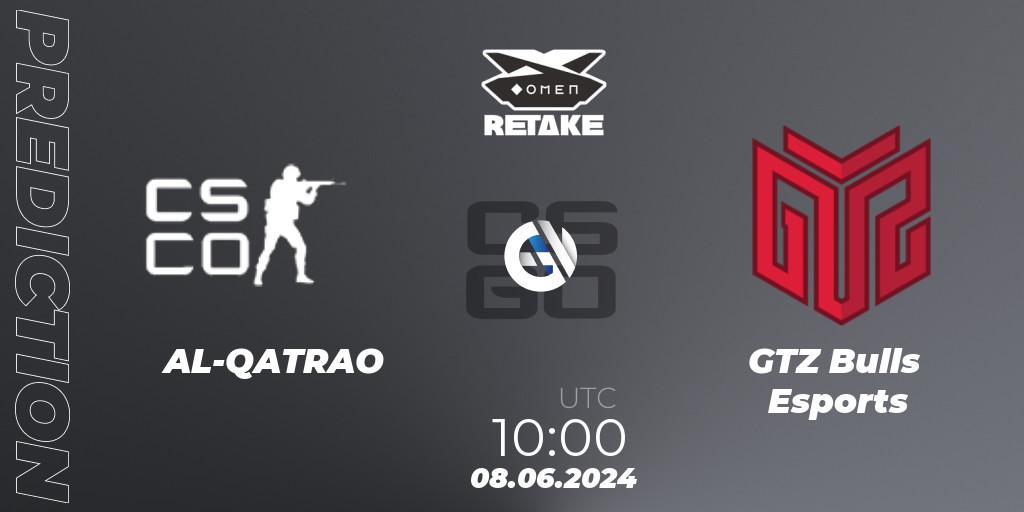 AL-QATRAO - GTZ Bulls Esports: Maç tahminleri. 08.06.2024 at 10:00, Counter-Strike (CS2), Circuito Retake Season 8