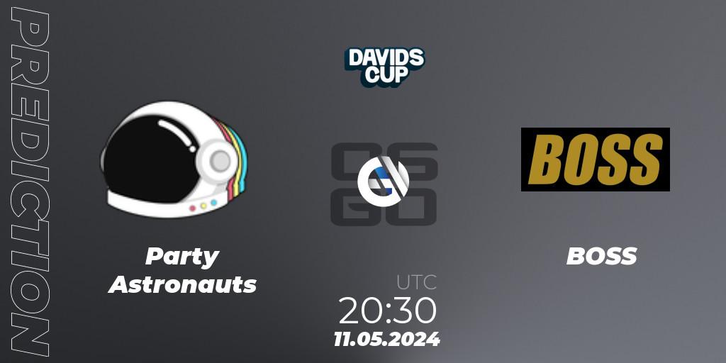 Party Astronauts - BOSS: Maç tahminleri. 11.05.2024 at 20:30, Counter-Strike (CS2), David's Cup 2024