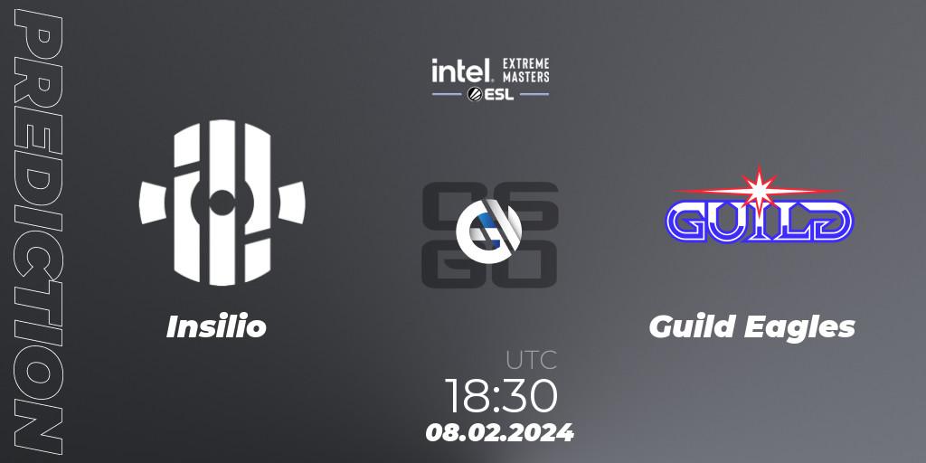 Insilio - Guild Eagles: Maç tahminleri. 08.02.2024 at 18:30, Counter-Strike (CS2), Intel Extreme Masters China 2024: European Closed Qualifier