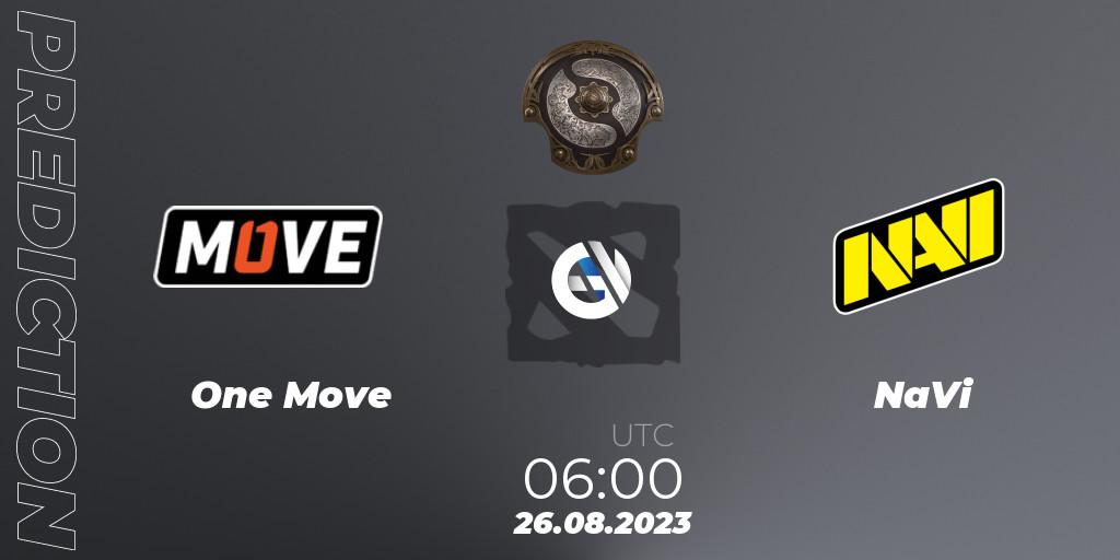 One Move - NaVi: Maç tahminleri. 26.08.23, Dota 2, The International 2023 - Eastern Europe Qualifier