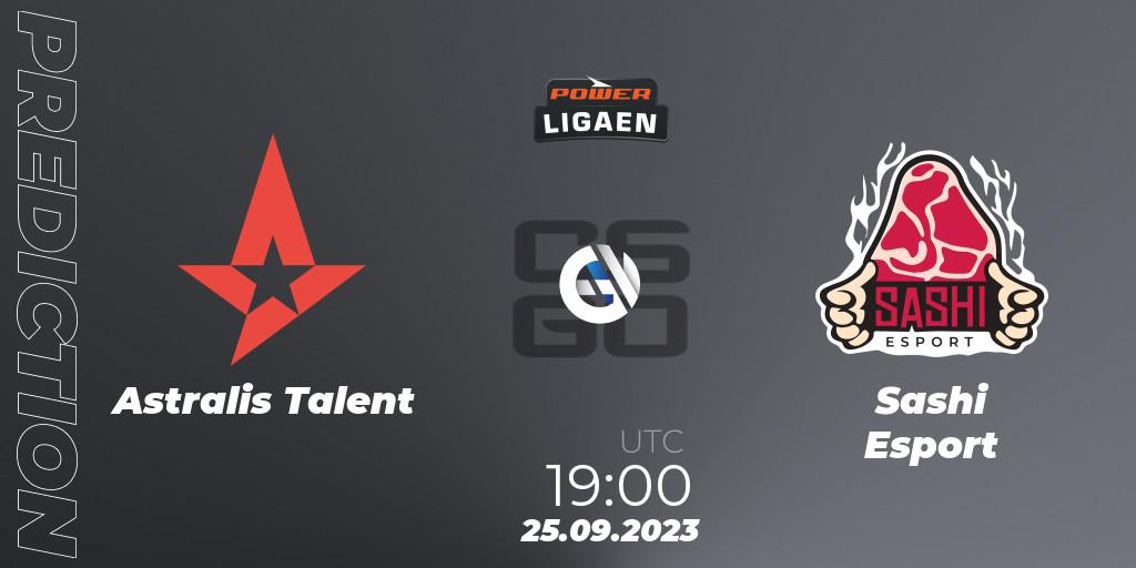 Astralis Talent - Sashi Esport: Maç tahminleri. 25.09.2023 at 19:00, Counter-Strike (CS2), POWER Ligaen Season 24 Finals