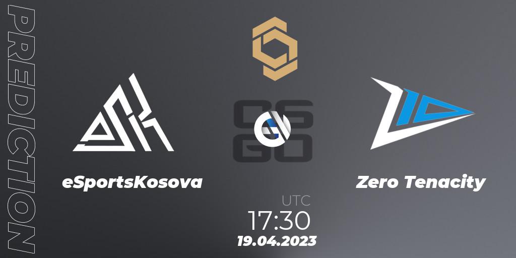 eSportsKosova - Zero Tenacity: Maç tahminleri. 19.04.2023 at 17:30, Counter-Strike (CS2), CCT South Europe Series #4: Closed Qualifier